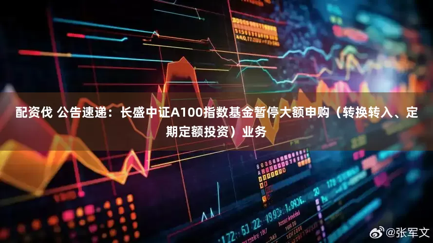 配资伐 公告速递：长盛中证A100指数基金暂停大额申购（转换转入、定期定额投资）业务