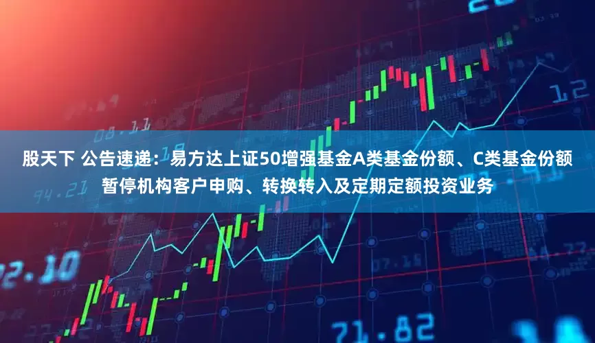 股天下 公告速递：易方达上证50增强基金A类基金份额、C类基金份额暂停机构客户申购、转换转入及定期定额投资业务